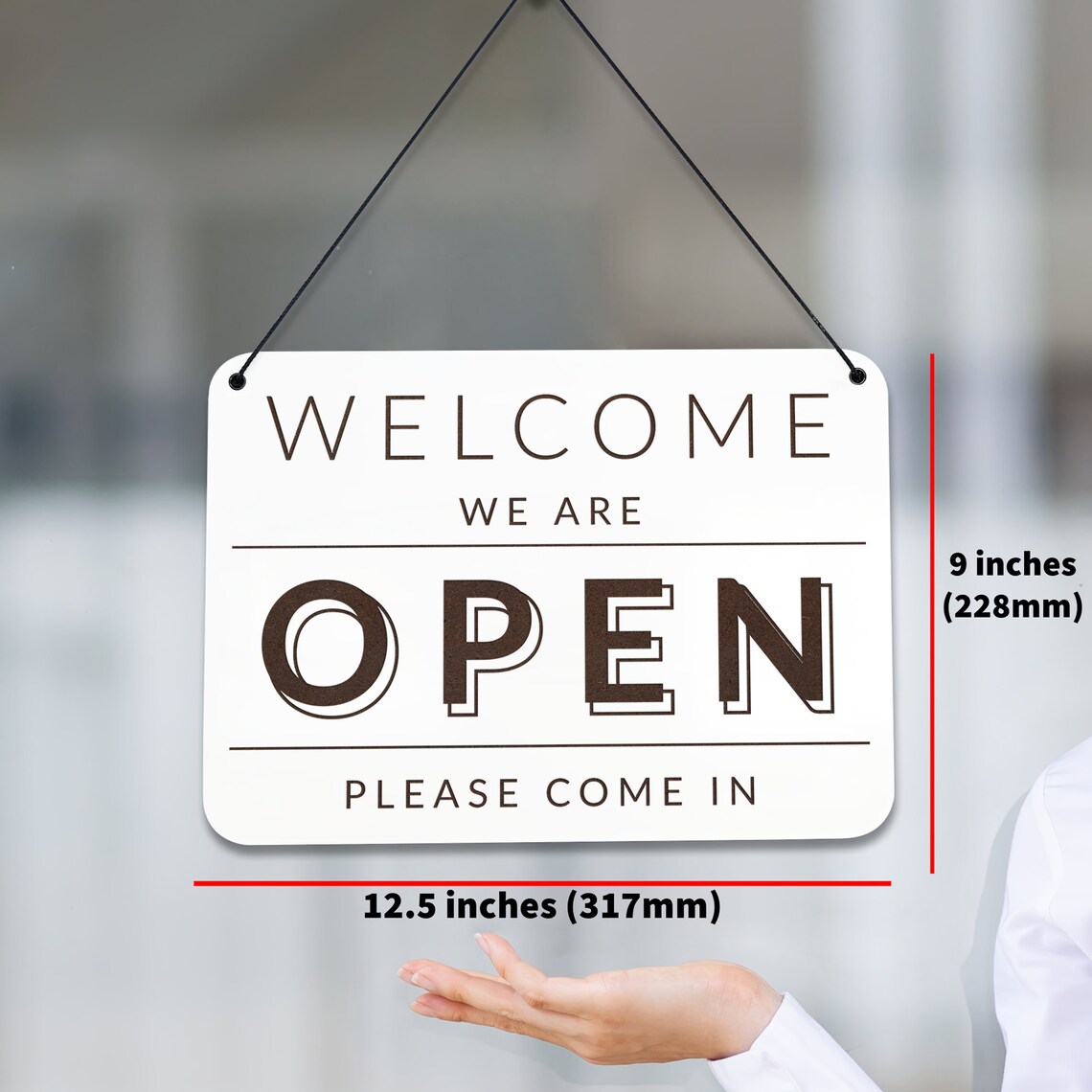 Personalized Open Closed Sign: Reversible Wooden Business Sign - Etsy