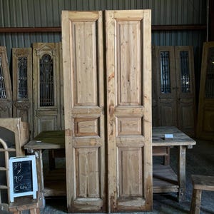 Antique 3 Panel French Doors - 39x90 C44
