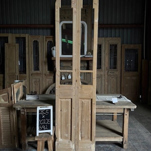 Slim Glass Antique French Doors - 25.5x102.25  G92
