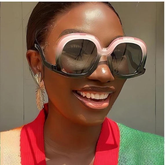 Oversized Plastic Sunglasses with UV400 Protection and Metal Hinges FEISEDY Men Sunglasses Polarized Oversized Square Flat Top  main image 4