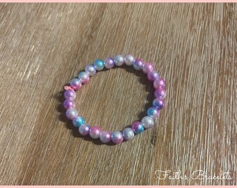 Bracciale con perline / multicolore / Per bambini e adulti