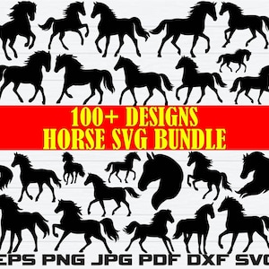101 Horse Svg Bundle, Horse Clipart, Horse Head Svg, Horse Silhouette, Horse Head Clipart, Horse Cut Files For Circut, Horse Svg, Horse Png