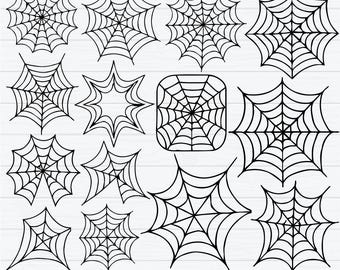 Spider Web Svg Bundle, Spider Web CLipart, Spider Web Cut Files For Cricut, Spider Web Silhouette, Halloween Svg, Spider Web Svg,Png,Dxf