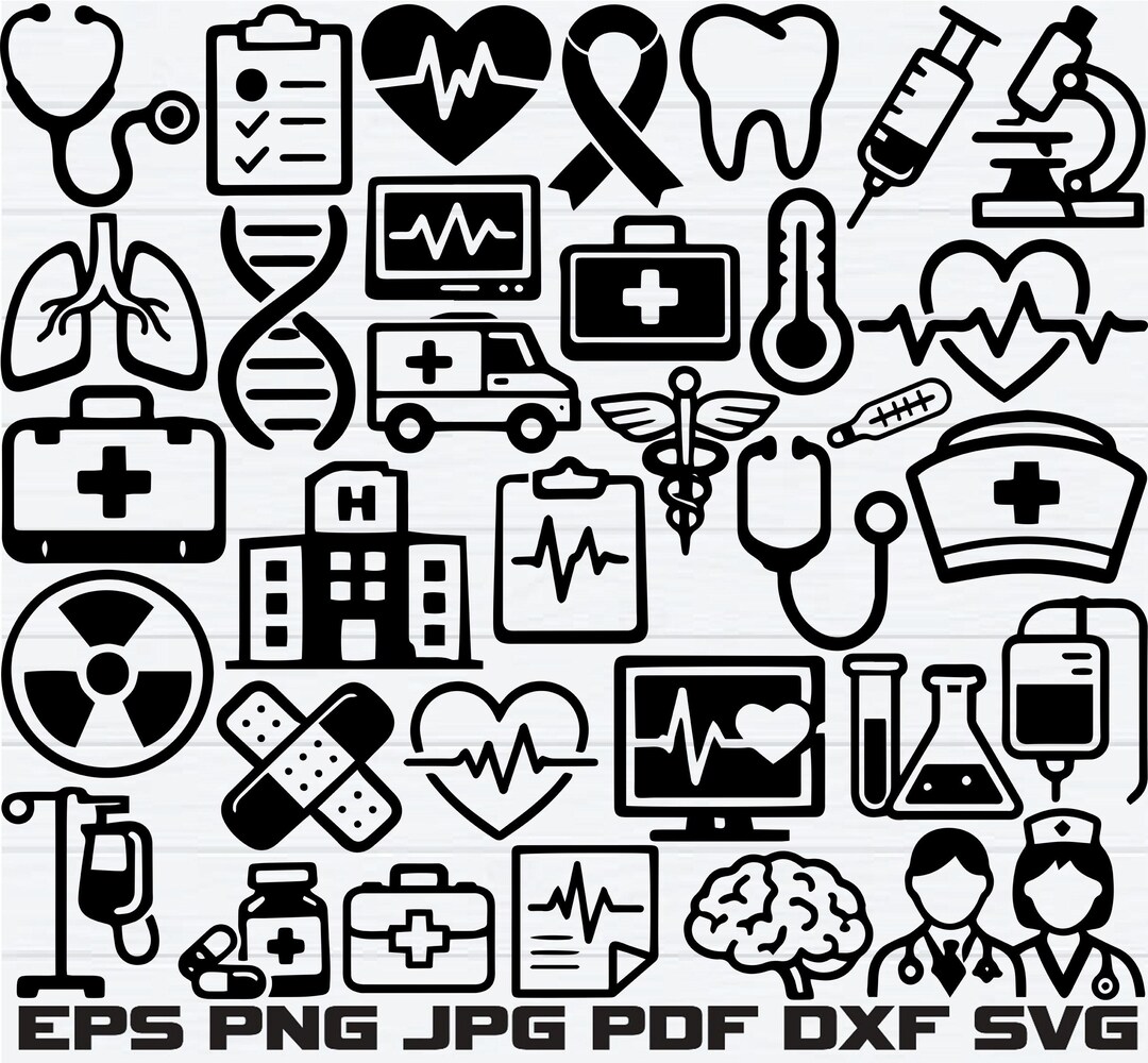 Medical Icons Svg Bundle, Medical Icons Cipart, Medical Icons Svg Cut ...