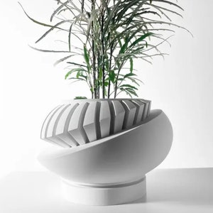 Modern Planter Succulent Cactus Plant Pot Drainage Hole With Stand Multiple Sizes Modern Luxe Planter 3D Printed