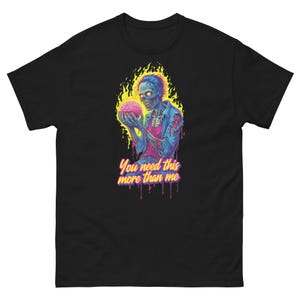Zombie Brains Halloween Spooky Horror Unisex Classic Tee All Sizes