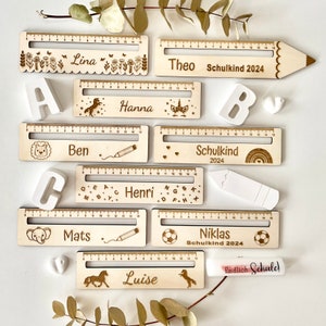 Ayuda de lectura de madera personalizada con regla, perfecta como regalo de vuelta al cole | muchos diseños diferentes