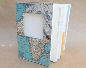 Africa Travel Journal with Pockets and Envelopes