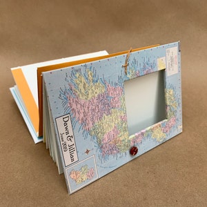 Personalized Ireland Travel Journal with Pockets and Envelopes