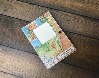 Personalized Holy Land Travel Journal: Map Cover, Pockets & Envelopes