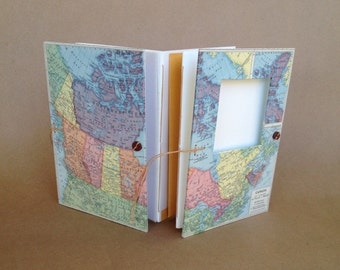 Personalized Canada Travel Journal with Pockets and Envelopes