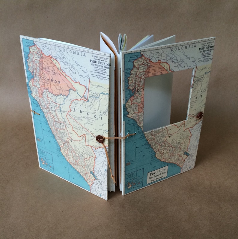 Personalized Peru Travel Journal with Pockets and Envelopes Etsy