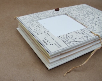 Personalized Paris Travel Journal with Pockets and Envelopes, France Diary