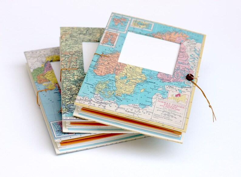 Personalized Travel Journal With Pockets and Envelopes Choose Etsy
