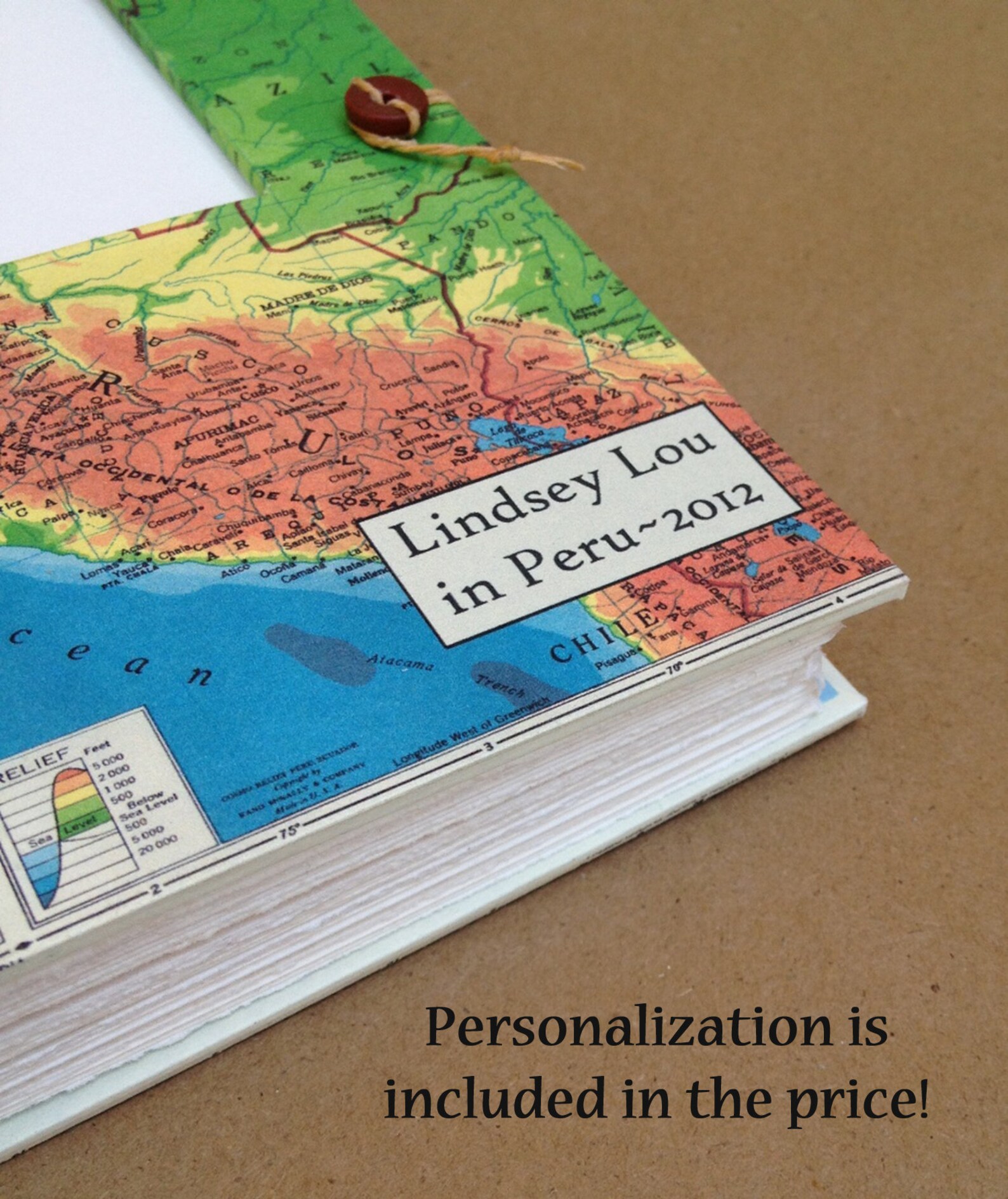 Personalized Travel Journal With Pockets and Envelopes Choose Etsy