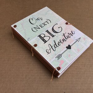 Large Expandable Travel Journal with pockets and envelopes, Combination Notebook, Scrapbook and Photo Album image 3