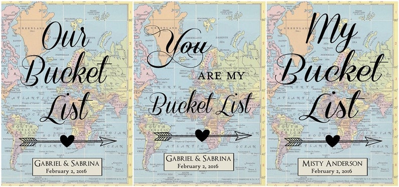 Bucket List Journal, Personalized Wedding Anniversary or Retirement Gift image 9