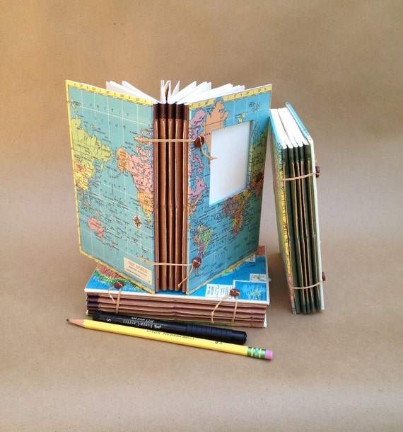 Expandable Travel Journal, Medium Size Version: Custom Map
