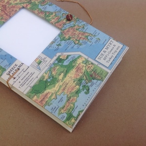 Personalized Greece Travel Journal with Pockets and Envelopes