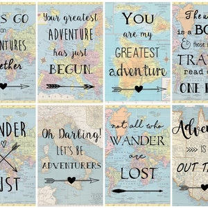 Personalized Adventure Book with Choice of Map and Travel Quote image 6