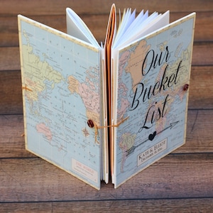 Bucket List Journal, Personalized Wedding Anniversary or Retirement Gift image 3