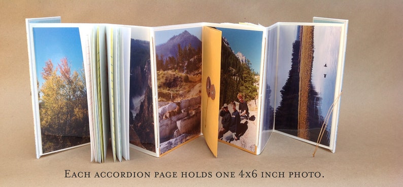 Personalized Travel Journal with Pockets and Envelopes, Choose your Map image 7