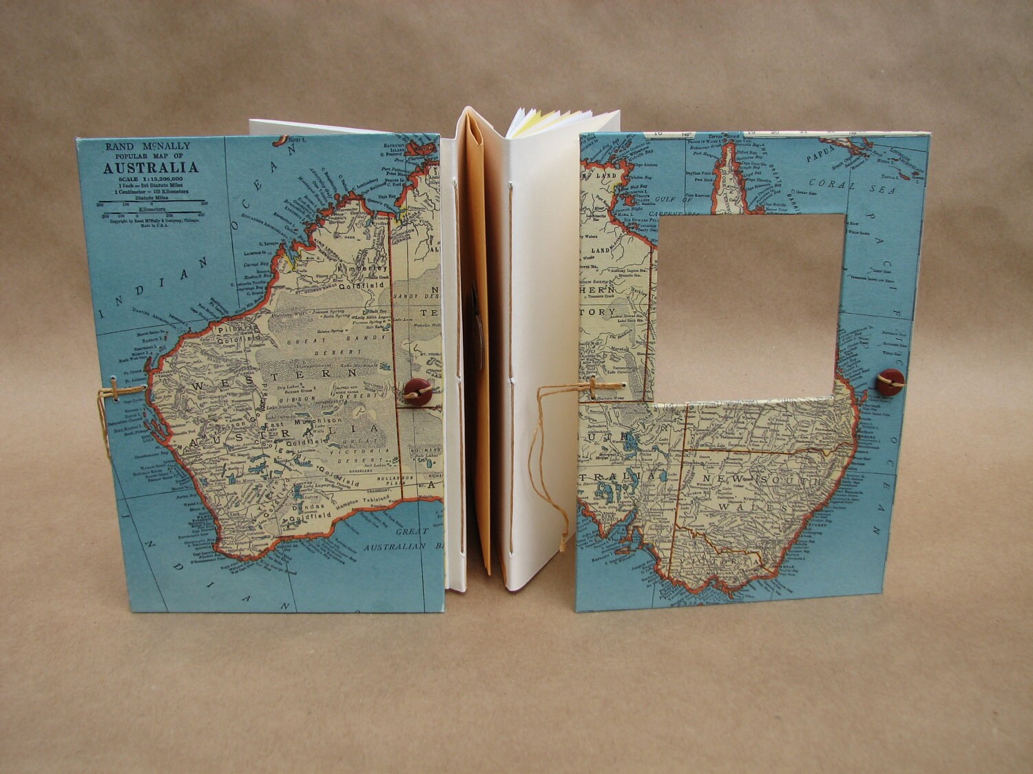 Australia Traveler's Notebook With Pockets and Envelopes Etsy