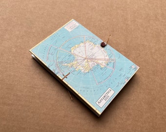 Antarctica Travel Journal with Pockets and Envelopes