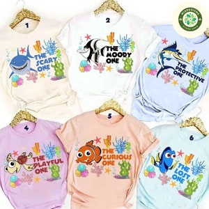 Personalized Disney Finding Nemo Shirt, Finding Dory Marlin Squirt Bruce Family Group Matching, Disney Cruise Shirt, Finding Nemo Birthday