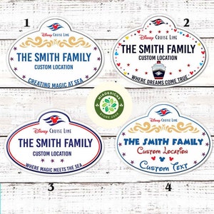 Personalized Disney Cruise Line Name Tag Magnet, Disney Family Cruise Ship Stateroom Door, My First Disney Cruise, Disney Wish Dream Magic