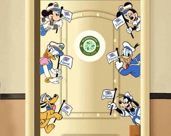 Personalized Mickey and Friends Disney Cruise Magnet, Disney Family Cruise Ship Stateroom Door, My First Disney Cruise, Disney Wish Dream