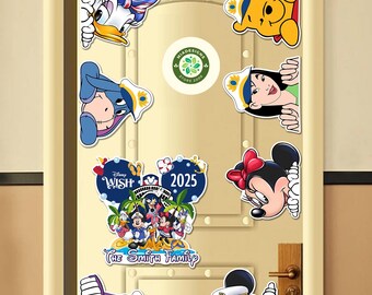 Personalized Mickey & Friends Disney Cruise Magnet, Disney Family Cruise Ship Stateroom Door, Disney Wish Dream Wonder Magic Dream Magnets