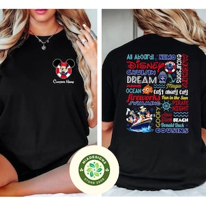 Two-sided Mickey and Friends Disney Cruise Shirt, Disney Cruise Line, Family Cruise Trip Matching, Disney Wish Dream Magic Wonder Fantasy