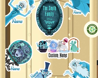 Personalized Disney Haunted Mansion Magnet, Disney Halloween Cruise Door Magnets, Welcome Foolish Cruisers, Halloween Stateroom Door Magnet