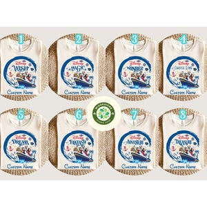 Personalized Mickey and Friends Disney Cruise Shirt, Family Cruise Vacation 2025, Disney Wish Dream Magic Wonder Fantasy Treasure Destiny