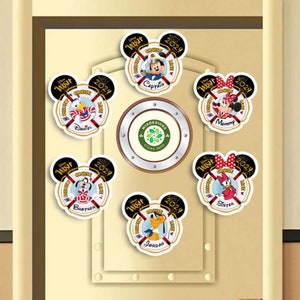 Personalized Mickey and Friends Disney Cruise Magnet, Disney Family Cruise Ship Stateroom Door 2024, Disney Wish Dream Magic Wonder Fantasy