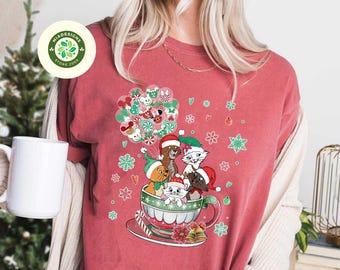 Disney Cats Christmas shirt, Meowy Christmas shirt, Marie Toulouse Berlioz Christmas Sweatshirt, Christmas Squad Shirt, Aristocats Christmas