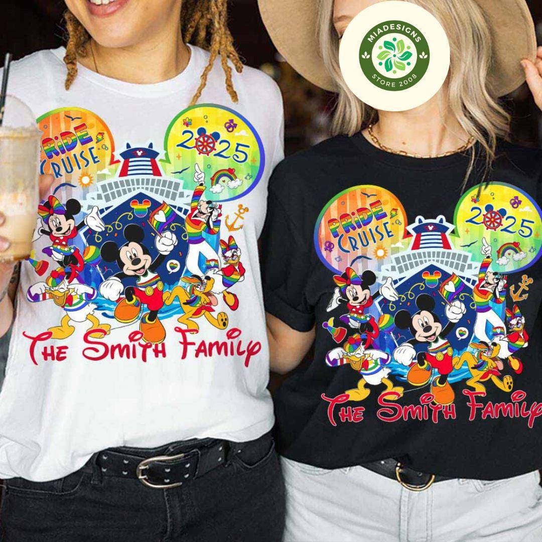 Personalized Mickey and Friends LGBT Rainbow Disney Pride Cruise