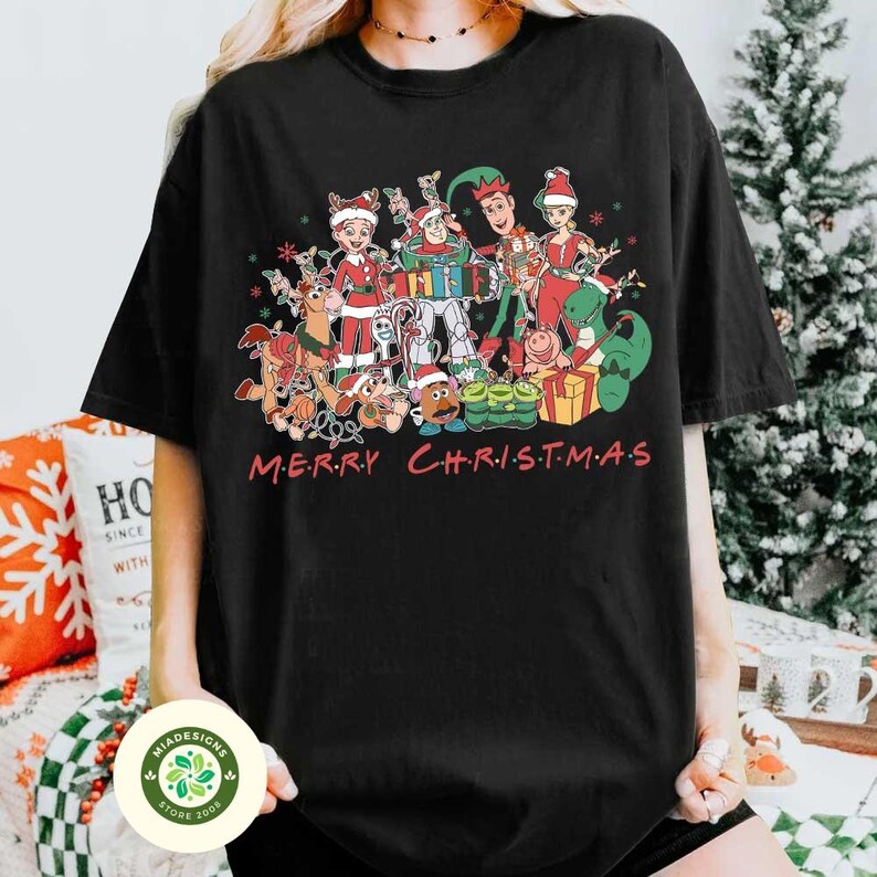 Disney Christmas Toy Story Group Christmas Lights Shirt, Disneyland