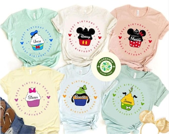 Personalized Mickey & Friends Disney Birthday Shirt, Best Birthday Ever Disney Family Birthday Trip 2025, Birthday Boy, Birthday Girl Shirt