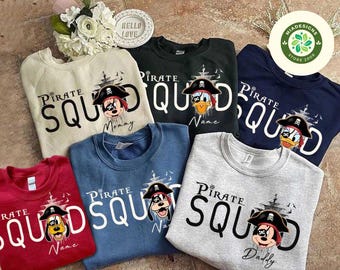 Personalized All Characters Disney Pirates Shirt, Yo Ho Yo Ho A Pirate's Life for Me Mickey & Friends Disney Cruise Shirt, Pirate Squad 2025