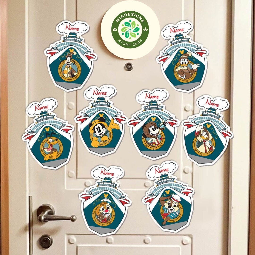 Personalized Mickey and Friends Disney Alaska Cruise Magnet, Disney ...
