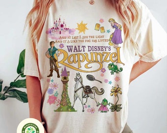 Vintage Rapunzel Tangled Shirt, Floral Rapunzel Shirt, WDW Disney Princess Shirt, Disneyworld Shirt, Tangled Lanterns Shirt, Pascal shirt