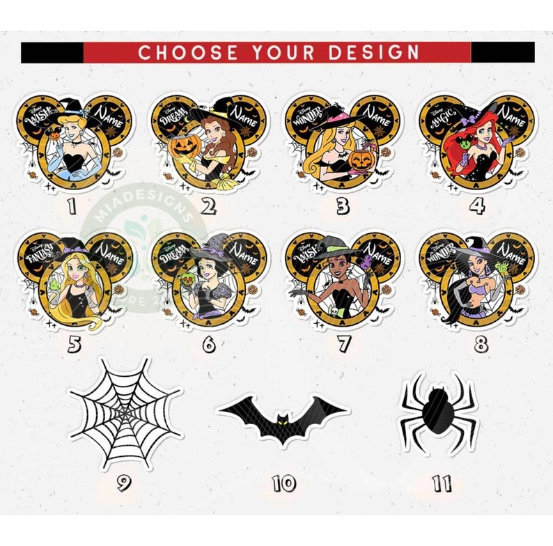 Personalized Disney Princess Halloween Inspired Cruise Door