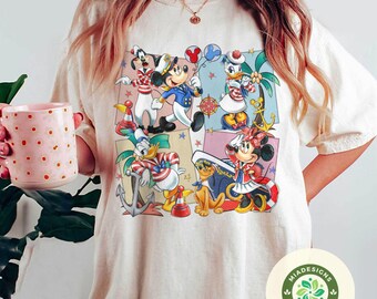 Chemise Mickey & Friends Disney Cruise Line, t-shirt voyage croisière en famille Disney, chemise assortie groupe groupe escouade croisière, chemise voyage de groupe croisière