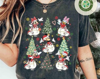 Christmas Mickey & friends Snowman X-mas tree shirt, Mickey's Very Merry Christmas Party shirt, Merry Christmas WDW Disneyland sweatshirt