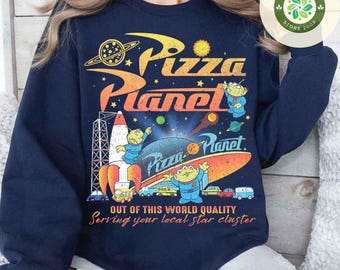 Vintage Toy Story Aliens Pizza Planet shirt, WDW Disneyland trip shirt, Aliens Pizza Planet Tee, Family vacation 2024 shirt, Pizza lover tee