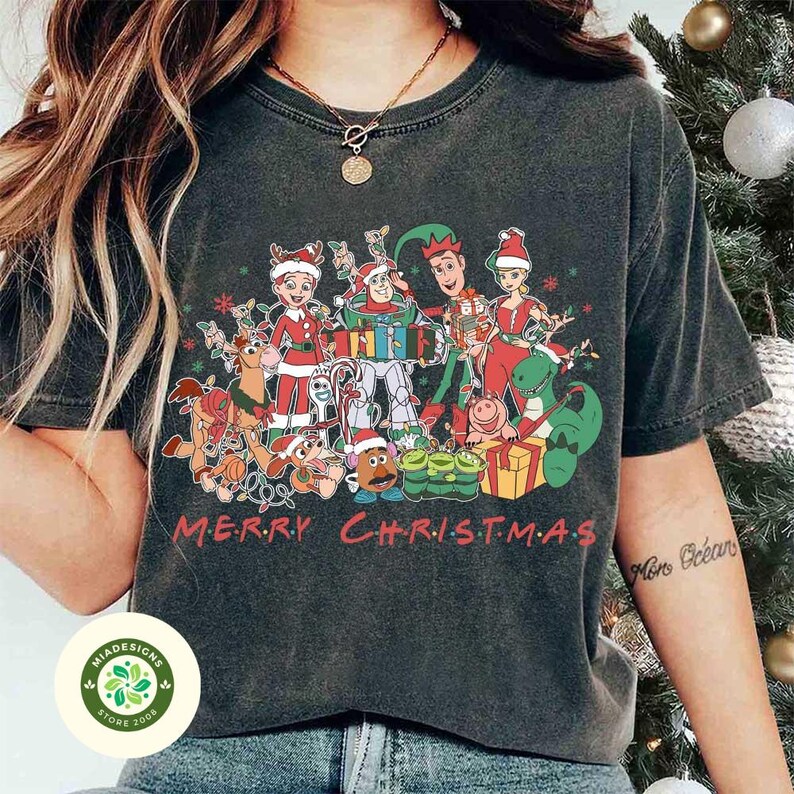 Disney Christmas Toy Story Group Christmas Lights Shirt, Disneyland