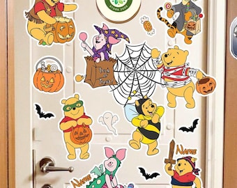 Personalized Winnie The Pooh Halloween on the High Seas Disney Cruise Magnet, Trick or Treat Pooh Bear Family Cruise Ship Stateroom Door