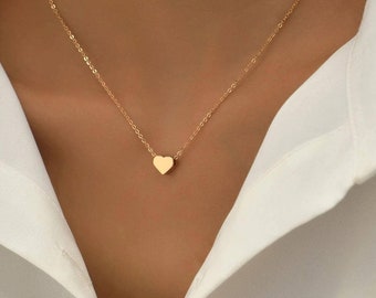 1 collar con colgante de corazón de acero inoxidable a la moda para mujer para decoración diaria